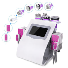 9 In 1 Ultrasound 40K Cavitation Vacuum Therapy Body Suction Slimming Micro-current Skin Care Face Lifting Beauty Machine 6 in 1