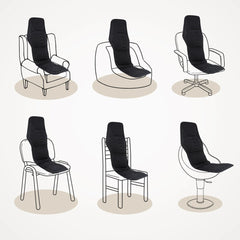 Electric Back Massager Chair Pad with Heating & Vibration