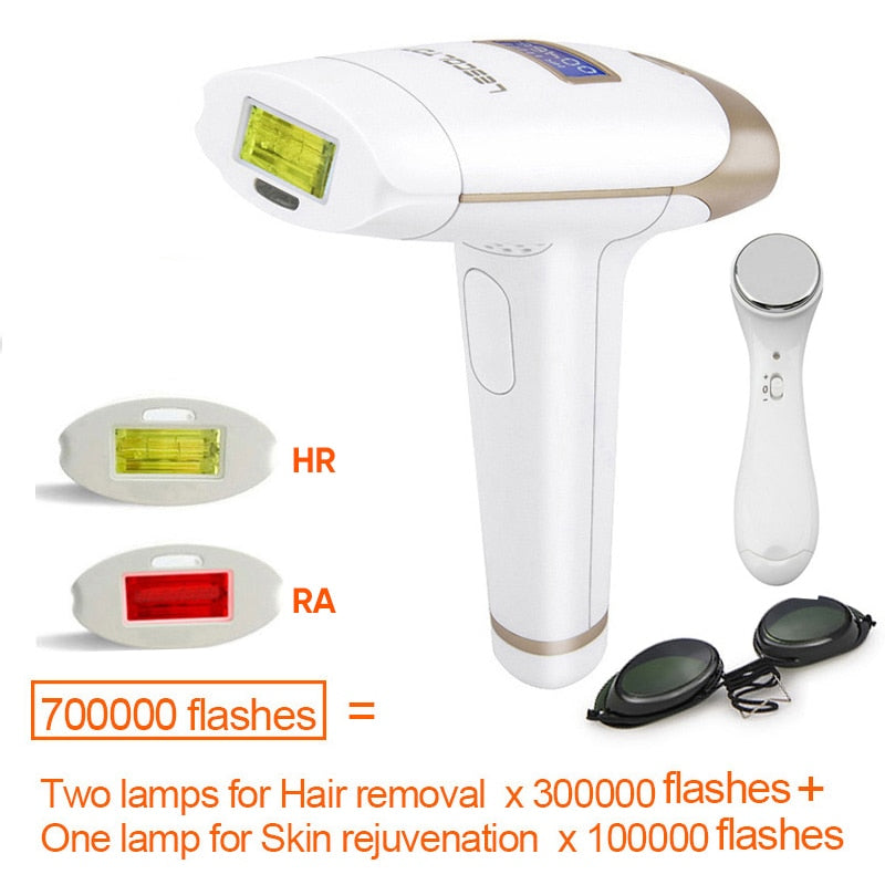 Depiladora IPL Lescolton 2 en 1 con pantalla LCD (modelo T-009i) 